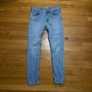 Size 28 Everlane Light Wash Skinny Jeans 26.5 inch inseam